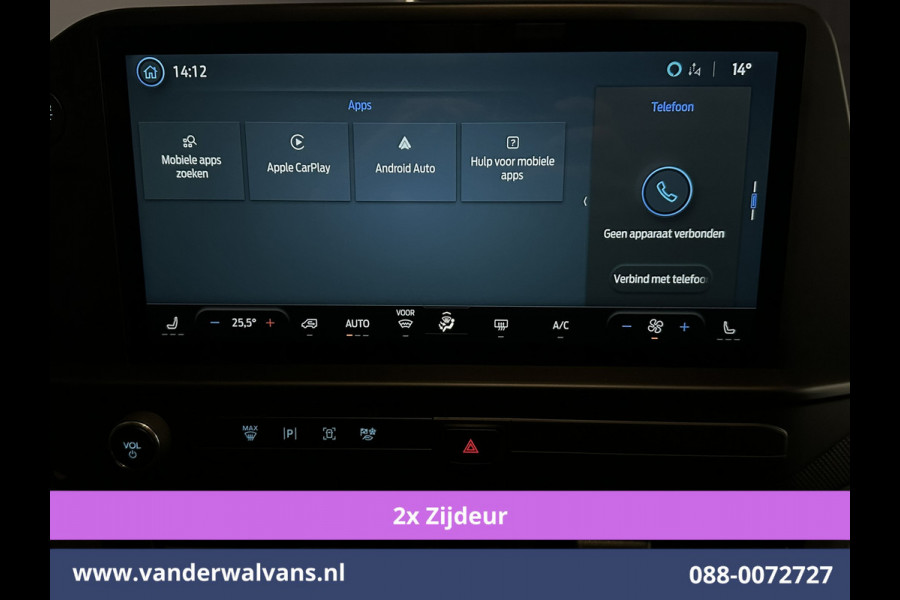 Ford Transit Custom 2.0 TDCI 136pk L1H1 Euro6 Airco | 2x zijdeur | Camera | LED | Cruisecontrol | Apple Carplay Android Auto, Parkeersensoren, Verwarmde voorruit, Bijrijdersbank, Stoelverwarming, 2800kg trekvermogen