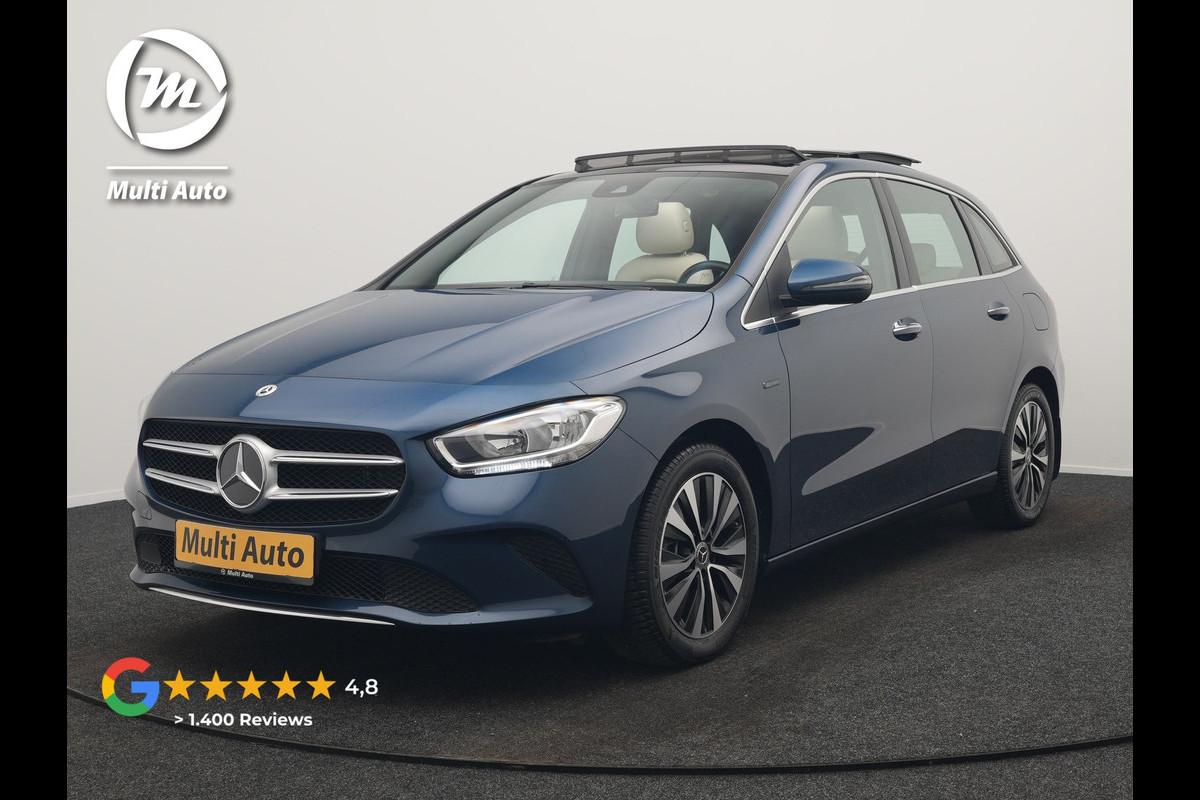 Mercedes-Benz B-Klasse 250 e Progressive PHEV 218pk Dealer O.H. | Trekhaak Af Fabriek | Panodak | Camera | Lederen Sportstoelen Memory & Verwarmd | Apple Carplay | Keyless | Cruise Control | Navigatie | DAB | Plug In Hybrid