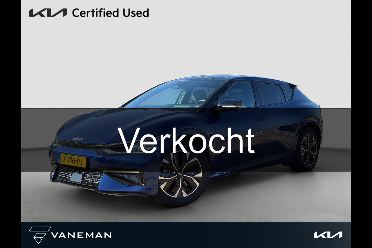 Kia Ev6 GT-Line 77.4 kWh Pano | HUD | MeridianSound | 360-Camera | Alcantara/Leder | Memory Seats | Stoelverkoeling | Apple Carplay & Android Auto | SOH 99%