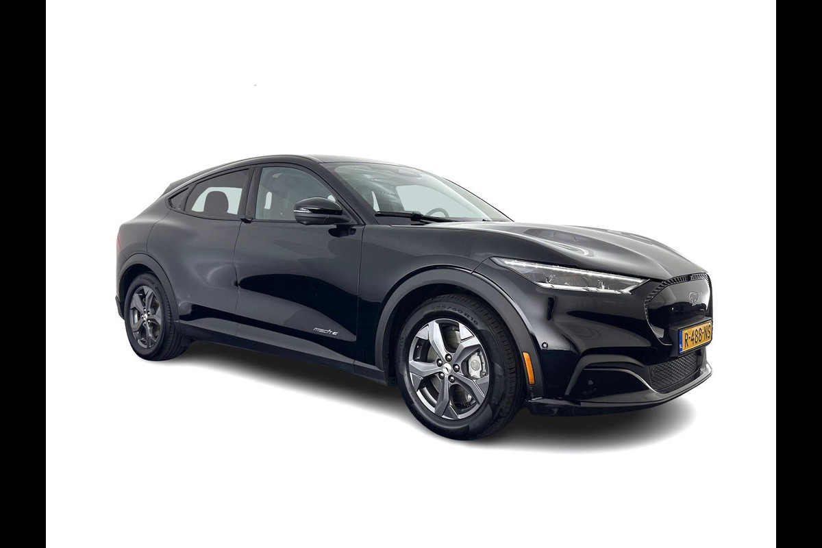 Ford Mustang Mach-E RWD 75 kWh [ 3-Fase ] {SOH-84%} (INCL.BTW) *LEATHER | FULL-LED | DAB | DIGI-COCKPIT | KEYLESS | NAVI-FULLMAP | CARPLAY | HEATED-COMFORTSEATS | TOPVIEW | ADAPTIVE-CRUISE | PRIVACY-GLASS | 18'' ALU*