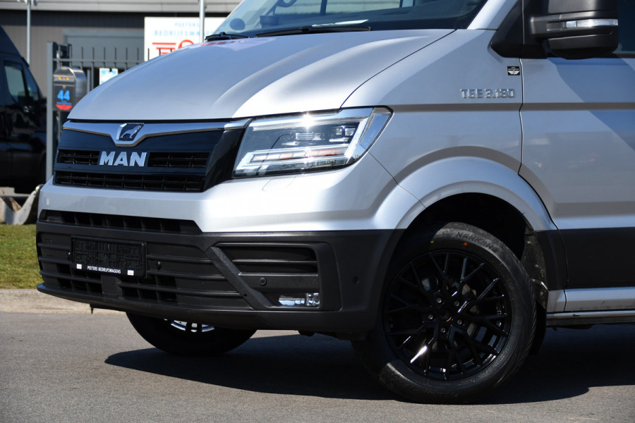 MAN TGE 35 2.0 L3H2 PB Edition Cruise, Camera, Carplay, LED, 177pk, Automaat, Sensoren, 2 x Schuifdeur, Stoelverwarming, Uniek!