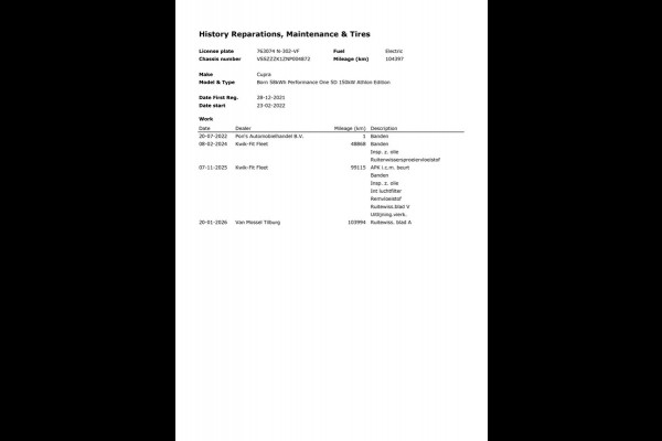 CUPRA Born Performance One 62 kWh|89%SOH|MASSAGE|ELEK.STOEL|ACC|CARPLAY|CAMERA|KEYLESS|STOEL+STUURVERW|NAVI|NAP|NL|INC.BTW|1e EIG|