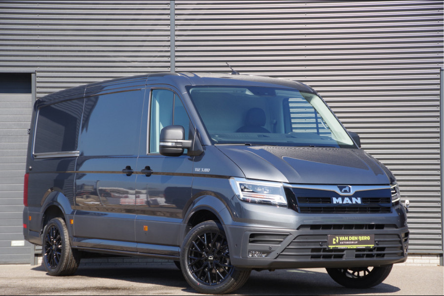 MAN TGE 3.180 35 2.0 L3H2 177PK AUT. LED, TREKHAAK, GEV. ERGO ACTIVE STOEL, STANDKACHEL, STOELVERWARMING, STUURVERWARMING, VOORRUIT VERW