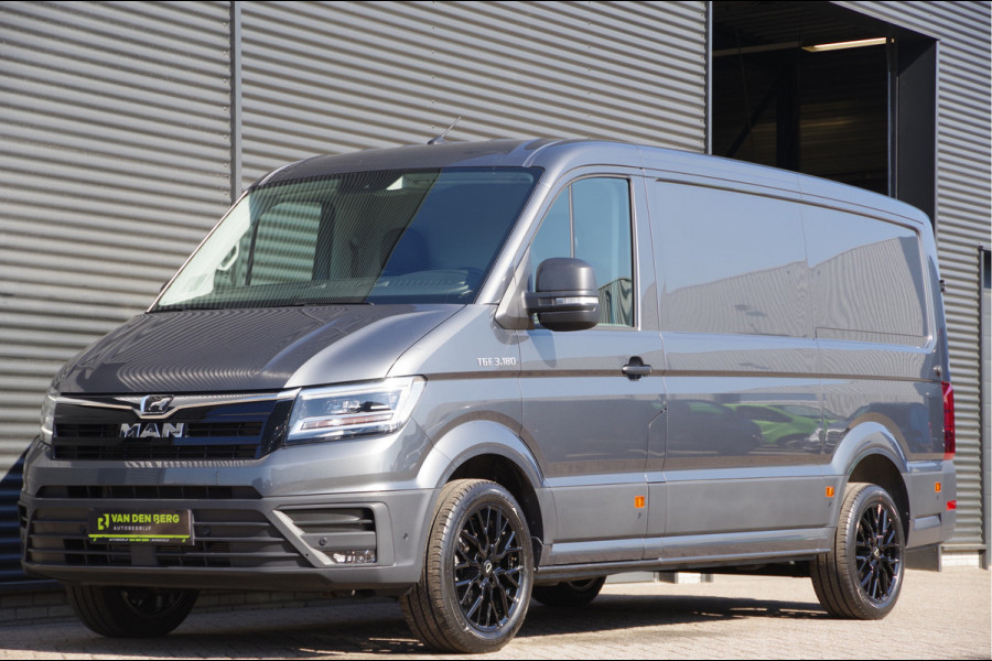 MAN TGE 3.180 35 2.0 L3H2 177PK AUT. LED, TREKHAAK, GEV. ERGO ACTIVE STOEL, STANDKACHEL, STOELVERWARMING, STUURVERWARMING, VOORRUIT VERW