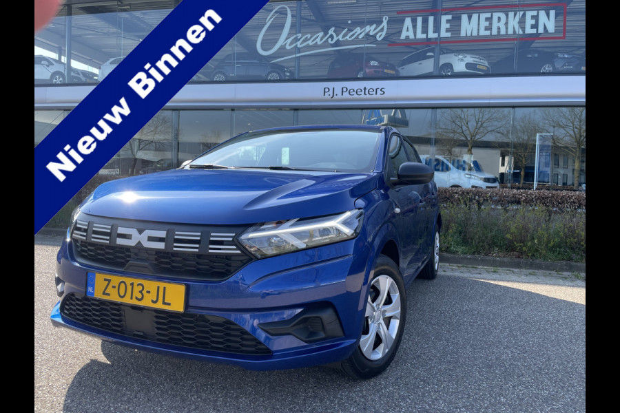 Dacia Sandero 1.0 TCe 100 ECO-G Essential Airco - Cruise control - Parkeersensor achter - Bluetooth - Rijstrooksensor - Start/stop systeem - Stuur multifunctioneel - Led lampen - Elektrische ramen voor