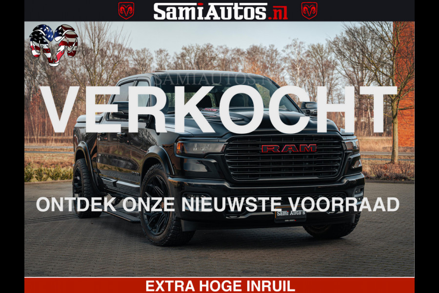 Dodge Ram 1500 Night Premium | Full Option | De Meest Luxe Pick-Up in zijn Klasse | Comfortabele Dubbele Cabine met Royale 5 Zitplaatsen | BPM vrij | Nu Leverbaar uit Voorraad | Voorraad Nr 2200 - 0886