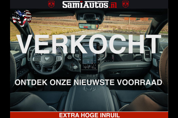 Dodge Ram 1500 Night Premium | Full Option | De Meest Luxe Pick-Up in zijn Klasse | Comfortabele Dubbele Cabine met Royale 5 Zitplaatsen | BPM vrij | Nu Leverbaar uit Voorraad | Voorraad Nr 2200 - 0886