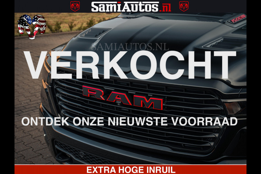 Dodge Ram 1500 Night Premium | Full Option | De Meest Luxe Pick-Up in zijn Klasse | Comfortabele Dubbele Cabine met Royale 5 Zitplaatsen | BPM vrij | Nu Leverbaar uit Voorraad | Voorraad Nr 2200 - 0886