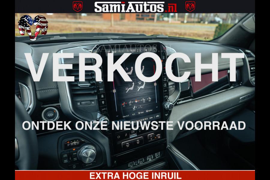 Dodge Ram 1500 Night Premium | Full Option | De Meest Luxe Pick-Up in zijn Klasse | Comfortabele Dubbele Cabine met Royale 5 Zitplaatsen | BPM vrij | Nu Leverbaar uit Voorraad | Voorraad Nr 2200 - 0886