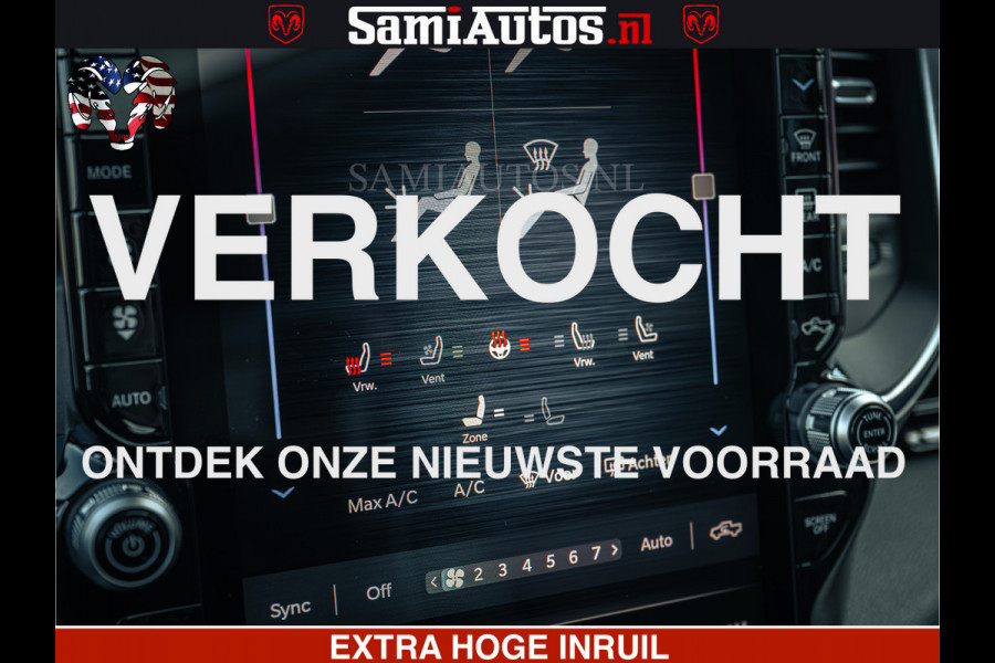 Dodge Ram 1500 Night Premium | Full Option | De Meest Luxe Pick-Up in zijn Klasse | Comfortabele Dubbele Cabine met Royale 5 Zitplaatsen | BPM vrij | Nu Leverbaar uit Voorraad | Voorraad Nr 2200 - 0886