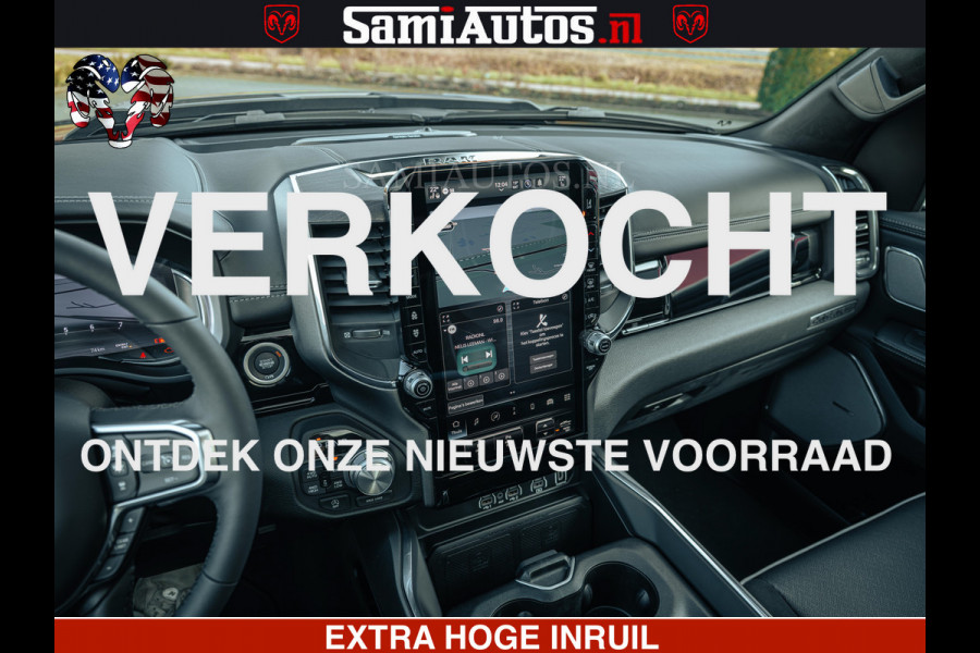 Dodge Ram 1500 Night Premium | Full Option | De Meest Luxe Pick-Up in zijn Klasse | Comfortabele Dubbele Cabine met Royale 5 Zitplaatsen | BPM vrij | Nu Leverbaar uit Voorraad | Voorraad Nr 2200 - 0886