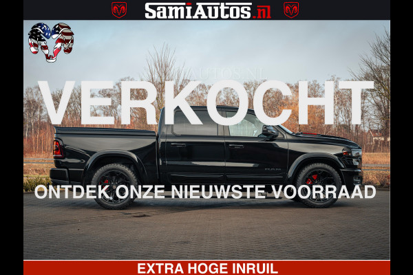 Dodge Ram 1500 Night Premium | Full Option | De Meest Luxe Pick-Up in zijn Klasse | Comfortabele Dubbele Cabine met Royale 5 Zitplaatsen | BPM vrij | Nu Leverbaar uit Voorraad | Voorraad Nr 2200 - 0886