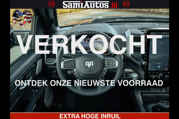 Dodge Ram 1500 Night Premium | Full Option | De Meest Luxe Pick-Up in zijn Klasse | Comfortabele Dubbele Cabine met Royale 5 Zitplaatsen | BPM vrij | Nu Leverbaar uit Voorraad | Voorraad Nr 2200 - 0886