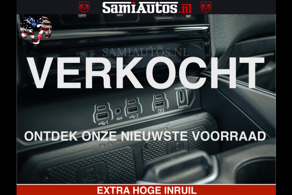 Dodge Ram 1500 Night Premium | Full Option | De Meest Luxe Pick-Up in zijn Klasse | Comfortabele Dubbele Cabine met Royale 5 Zitplaatsen | BPM vrij | Nu Leverbaar uit Voorraad | Voorraad Nr 2200 - 0886