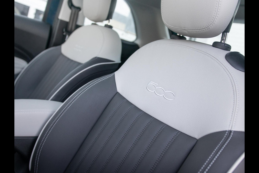 Fiat 500 Hybrid Collezione | Clima | LED | PDC | JBL Premium Audio | 17" | Camera | BSM | Canneloni Ivory/Piombo interieur