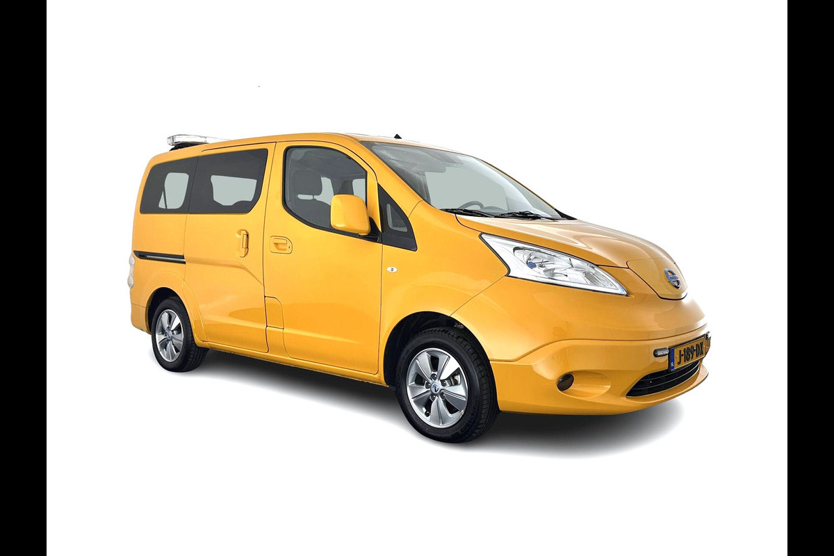 Nissan e-NV200 Evalia 40 kWh Connect Edition [ 7-Pers. ] {SOH-95%} (INCL.BTW) *NAVI-FULLMAP | CAMERA | HEATED-COMFORTSEATS | DAB | PRIVACY-GLASS | ECC | CRUISE | 15''ALU*