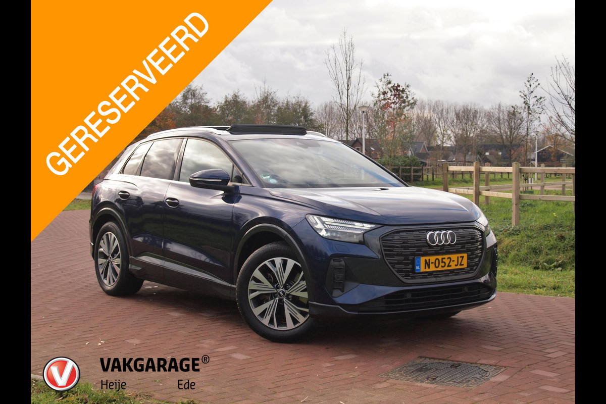 Audi Q4 e-tron 40 Launch edition Advanced Plus 77 kWh | SOH 92% | Panoramadak | Camera | Trekhaak | Sfeerverlichting | Apple Carplay |