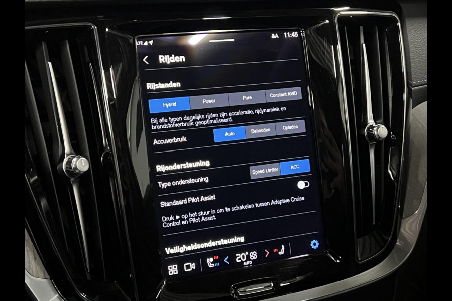 Volvo V60 2.0 T8 Plug-in hybrid AWD Ultimate Dark Trekhaak | Adapt. cruise | Massage | Open dak | 360 camera | Stoelventilatie | Stuur-/stoelverwarming