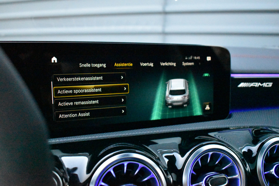 Mercedes-Benz CLA-Klasse AMG 45 S 4MATIC+ 421pk | Pano | ACC | Burmester | 360 Camera | Multibeam LED | AMG Night Pack |