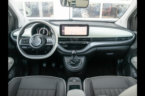 Fiat 500 Hybrid Collezione | Clima | LED | PDC | JBL Premium Audio | 17" | Camera | BSM | Canneloni Ivory/Piombo interieur