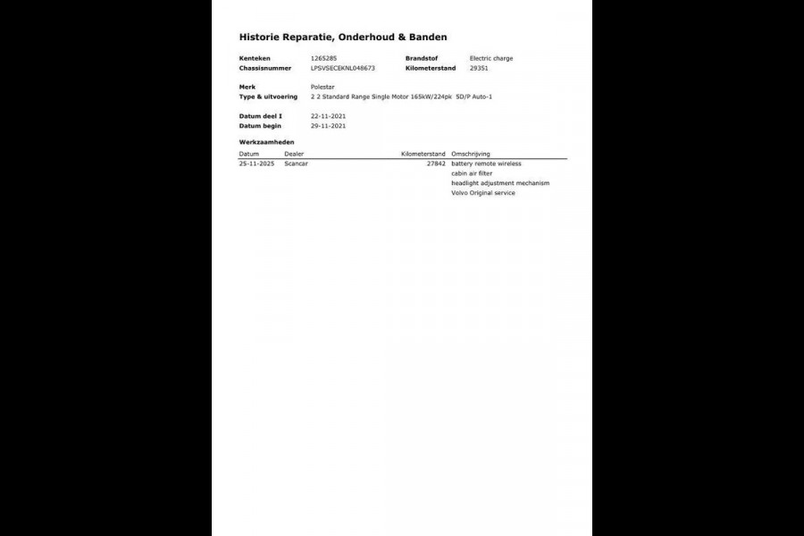 Polestar 2 Standard Range Single Motor 63kWh CAMERA / KEYLESS / NAVI