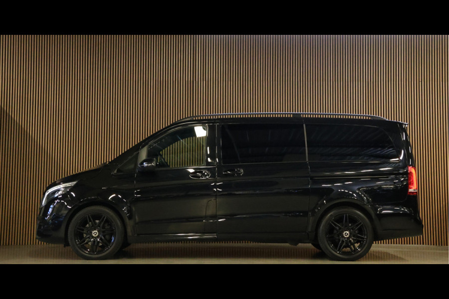 Mercedes-Benz V-Klasse 220d Lang DC | AMG | 360 Camera | CarPlay | Bi-Xenon | Lederen bekleding | Facelift model | Navigatie | 19'' AMG Velgen | Stoelverwarming | Kenwood Sound | DAB | Elek achterklep | Carbon afwerking | Sportonderstel | Dubbel cabine | Dealer onderhouden