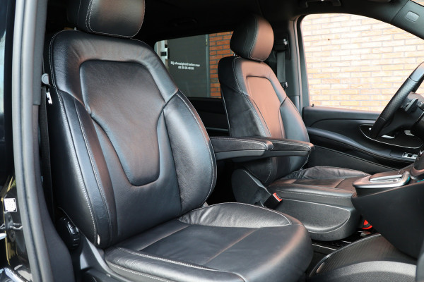 Mercedes-Benz V-Klasse 220d Lang DC | AMG | 360 Camera | CarPlay | Bi-Xenon | Lederen bekleding | Facelift model | Navigatie | 19'' AMG Velgen | Stoelverwarming | Kenwood Sound | DAB | Elek achterklep | Carbon afwerking | Sportonderstel | Dubbel cabine | Dealer onderhouden