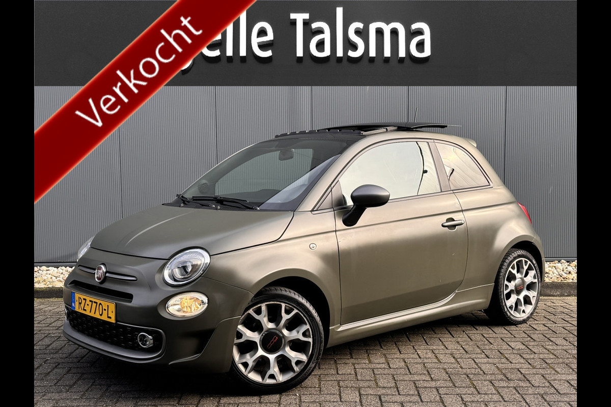 Fiat 500 TwinAir Turbo Sport | Schuifdak | Automaat | Verde military
