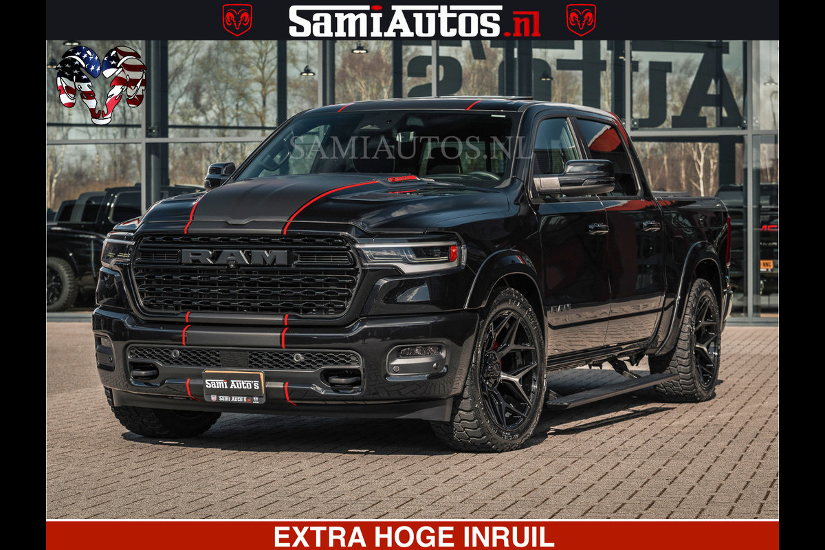 Dodge Ram HULK Pack | Limited Night H.O 540HP 706Nm | Massage + Full Option | De Meest Luxe en Volle Pick-Up in zijn Klasse | Hulk Pack is Comfortabele Dubbele Cabine met Royale 5 Zitplaatsen | BPM vrij | Nu Leverbaar uit Voorraad | Voorraad Nr 2353 - 5412