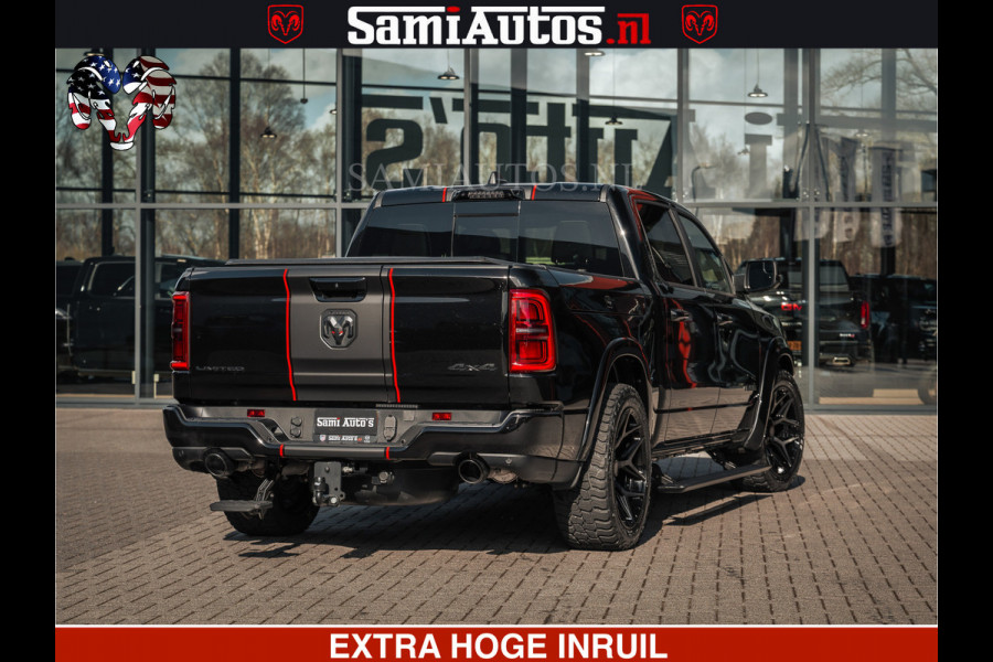 Dodge Ram HULK Pack | Limited Night H.O 540HP 706Nm | Massage + Full Option | De Meest Luxe en Volle Pick-Up in zijn Klasse | Hulk Pack is Comfortabele Dubbele Cabine met Royale 5 Zitplaatsen | BPM vrij | Nu Leverbaar uit Voorraad | Voorraad Nr 2353 - 5412