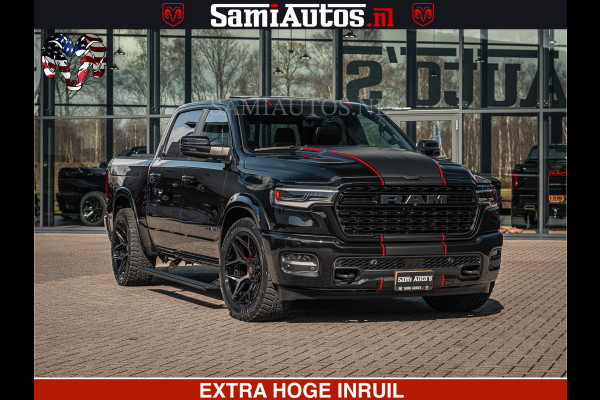 Dodge Ram HULK Pack | Limited Night H.O 540HP 706Nm | Massage + Full Option | De Meest Luxe en Volle Pick-Up in zijn Klasse | Hulk Pack is Comfortabele Dubbele Cabine met Royale 5 Zitplaatsen | BPM vrij | Nu Leverbaar uit Voorraad | Voorraad Nr 2353 - 5412