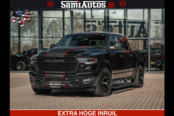Dodge Ram HULK Pack | Limited Night H.O 540HP 706Nm | Massage + Full Option | De Meest Luxe en Volle Pick-Up in zijn Klasse | Hulk Pack is Comfortabele Dubbele Cabine met Royale 5 Zitplaatsen | BPM vrij | Nu Leverbaar uit Voorraad | Voorraad Nr 2353 - 5412