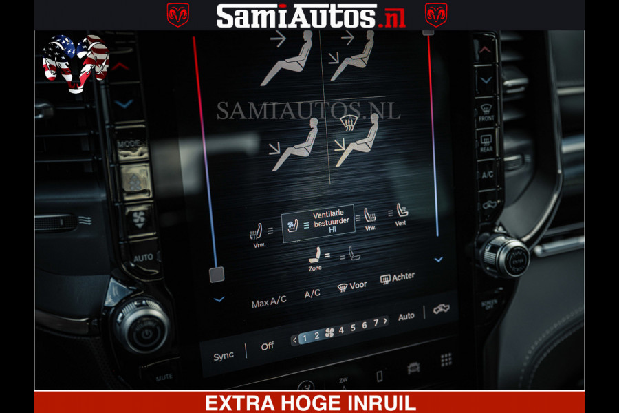 Dodge Ram HULK Pack | Limited Night H.O 540HP 706Nm | Massage + Full Option | De Meest Luxe en Volle Pick-Up in zijn Klasse | Hulk Pack is Comfortabele Dubbele Cabine met Royale 5 Zitplaatsen | BPM vrij | Nu Leverbaar uit Voorraad | Voorraad Nr 2353 - 5412