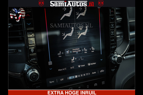 Dodge Ram HULK Pack | Limited Night H.O 540HP 706Nm | Massage + Full Option | De Meest Luxe en Volle Pick-Up in zijn Klasse | Hulk Pack is Comfortabele Dubbele Cabine met Royale 5 Zitplaatsen | BPM vrij | Nu Leverbaar uit Voorraad | Voorraad Nr 2353 - 5412