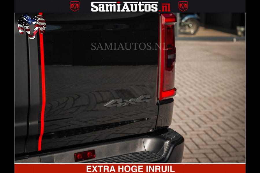 Dodge Ram HULK Pack | Limited Night H.O 540HP 706Nm | Massage + Full Option | De Meest Luxe en Volle Pick-Up in zijn Klasse | Hulk Pack is Comfortabele Dubbele Cabine met Royale 5 Zitplaatsen | BPM vrij | Nu Leverbaar uit Voorraad | Voorraad Nr 2353 - 5412