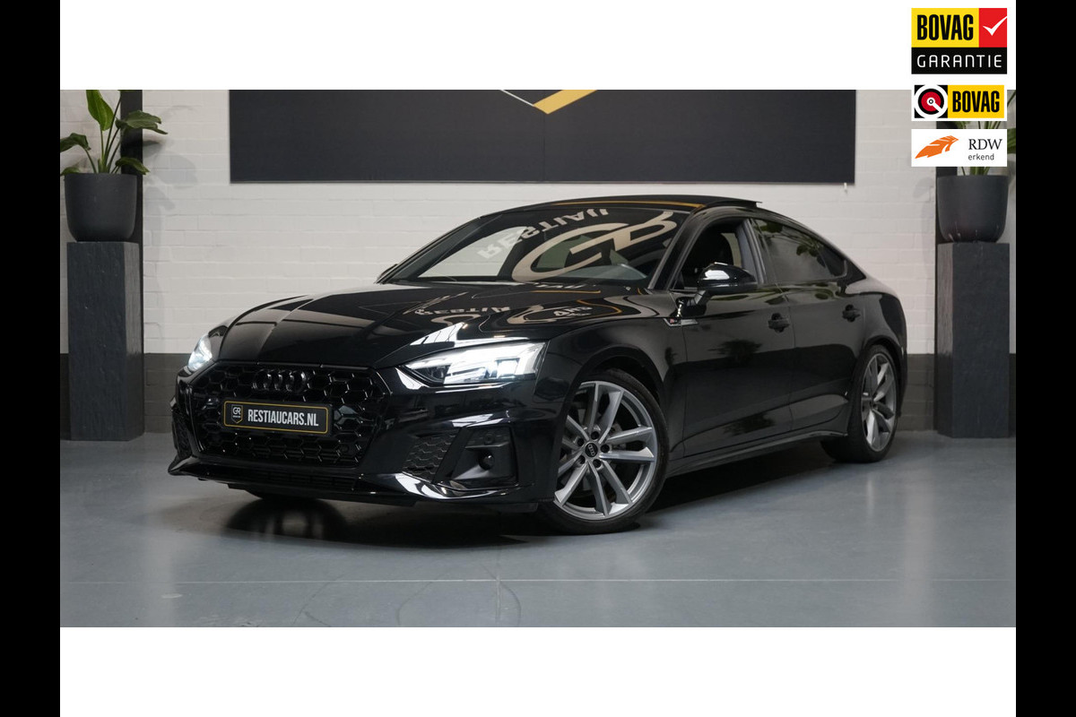 Audi A5 Sportback 35 TFSI 3x S-Line Black Optik AUTOMAAT-ACC-ALCANTARA-AUDI SOUND-CAMERA-KEYLESS-MATRIX-PANORAMA-