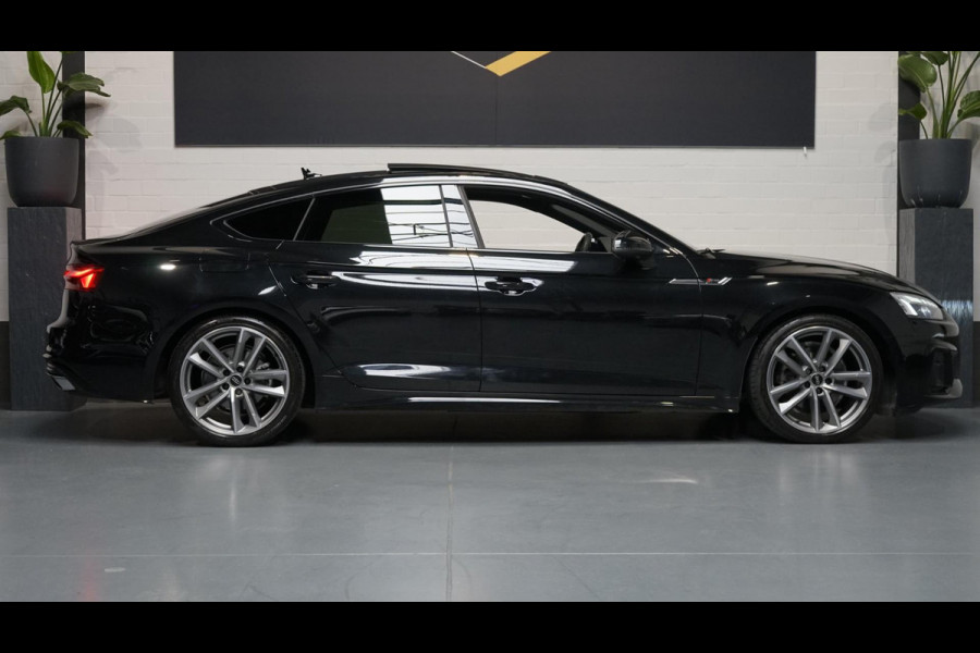Audi A5 Sportback 35 TFSI 3x S-Line Black Optik AUTOMAAT-ACC-ALCANTARA-AUDI SOUND-CAMERA-DRIVE SELECT-KEYLESS-MATRIX-PANORAMA-