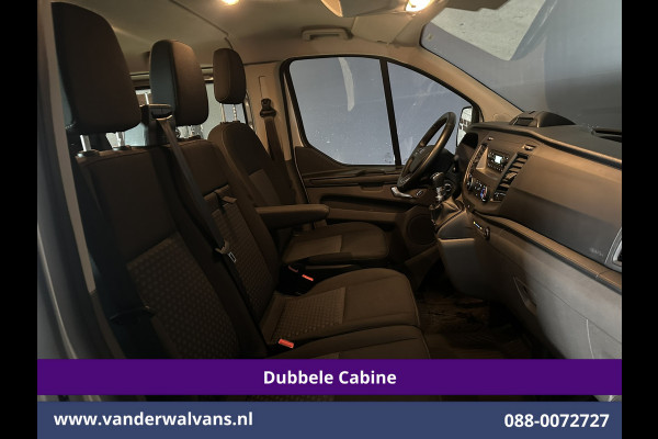 Ford Transit Custom 2.0 TDCI 131pk L2H1 Dubbele Cabine Euro6 Airco | 6-Zits | LED | Cruisecontrol | Verwarmde voorruit Parkeersensoren, Dakdragers, 2800kg trekvermogen