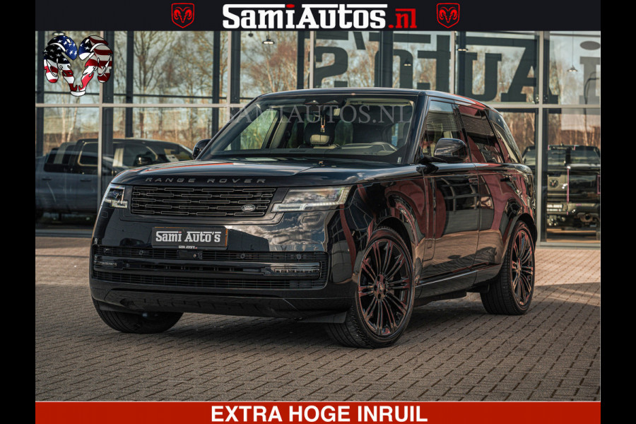 Land Rover Range Rover P550e 551 PK GARANTIE TOT 14-03-2029 | ACHTERAS BESTURING | SOFT CLOSE | HEAD-UP | FACELIFT MODEL | 23 INCH VELGEN | PANORAMADAK | STUURVERWARMING | STOEL KOELING | Incl btw | Fabrieksgarantie tot 14-03-2029 – Geniet van gemoedsrust met uitgebreide dekking tot deze datum.