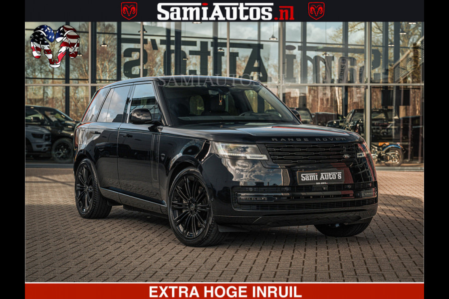 Land Rover Range Rover P550e 551 PK GARANTIE TOT 14-03-2029 | ACHTERAS BESTURING | SOFT CLOSE | HEAD-UP | FACELIFT MODEL | 23 INCH VELGEN | PANORAMADAK | STUURVERWARMING | STOEL KOELING | Incl btw | Fabrieksgarantie tot 14-03-2029 – Geniet van gemoedsrust met uitgebreide dekking tot deze datum.