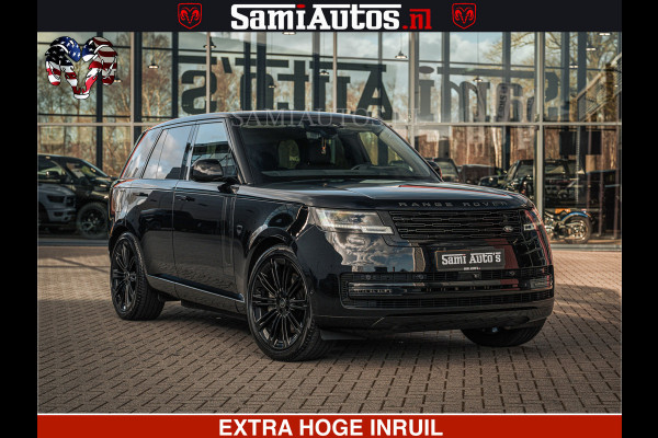 Land Rover Range Rover P550e 551 PK GARANTIE TOT 14-03-2029 | ACHTERAS BESTURING | SOFT CLOSE | HEAD-UP | FACELIFT MODEL | 23 INCH VELGEN | PANORAMADAK | STUURVERWARMING | STOEL KOELING | Incl btw | Fabrieksgarantie tot 14-03-2029 – Geniet van gemoedsrust met uitgebreide dekking tot deze datum.