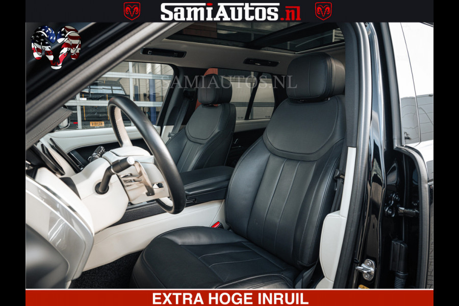 Land Rover Range Rover P550e 551 PK GARANTIE TOT 14-03-2029 | ACHTERAS BESTURING | SOFT CLOSE | HEAD-UP | FACELIFT MODEL | 23 INCH VELGEN | PANORAMADAK | STUURVERWARMING | STOEL KOELING | Incl btw | Fabrieksgarantie tot 14-03-2029 – Geniet van gemoedsrust met uitgebreide dekking tot deze datum.