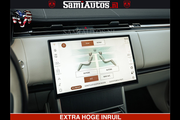 Land Rover Range Rover P550e 551 PK GARANTIE TOT 14-03-2029 | ACHTERAS BESTURING | SOFT CLOSE | HEAD-UP | FACELIFT MODEL | 23 INCH VELGEN | PANORAMADAK | STUURVERWARMING | STOEL KOELING | Incl btw | Fabrieksgarantie tot 14-03-2029 – Geniet van gemoedsrust met uitgebreide dekking tot deze datum.