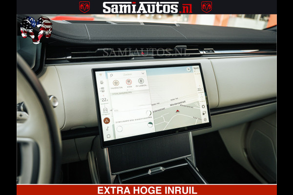 Land Rover Range Rover P550e 551 PK GARANTIE TOT 14-03-2029 | ACHTERAS BESTURING | SOFT CLOSE | HEAD-UP | FACELIFT MODEL | 23 INCH VELGEN | PANORAMADAK | STUURVERWARMING | STOEL KOELING | Incl btw | Fabrieksgarantie tot 14-03-2029 – Geniet van gemoedsrust met uitgebreide dekking tot deze datum.