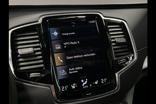 Volvo XC90 2.0 T8 Plug-in hybrid AWD Ultra Dark Luchtvering | Trekhaak | Bowers & Wilkins | Adapt. cruise | Open dak | 360 camera | Head-up | Memory | Stuur-/stoelverwarming
