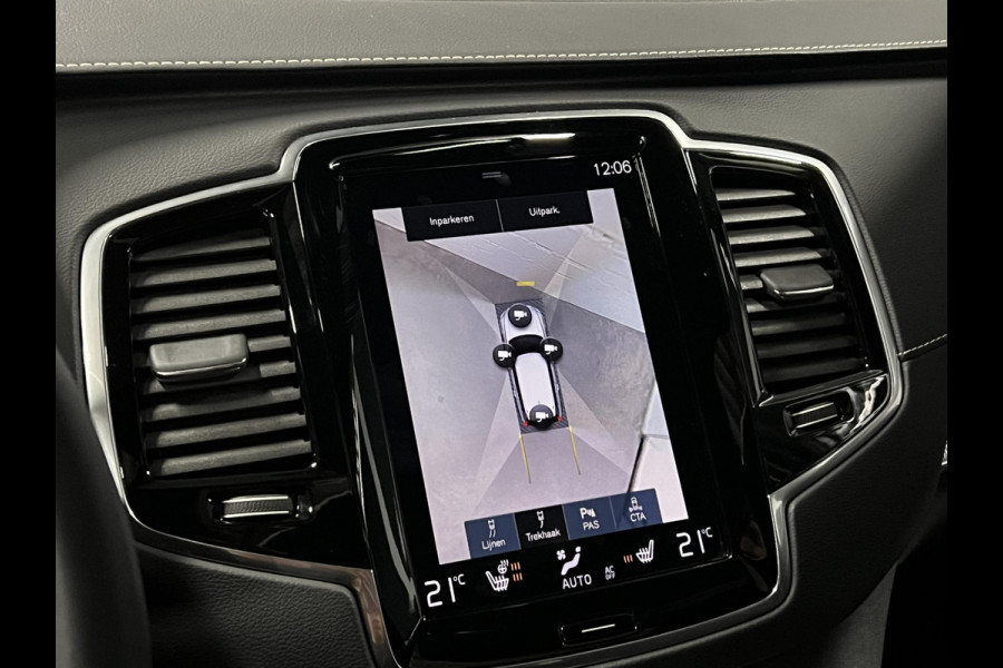 Volvo XC90 2.0 T8 Plug-in hybrid AWD Ultra Dark Luchtvering | Trekhaak | Bowers & Wilkins | Adapt. cruise | Open dak | 360 camera | Head-up | Memory | Stuur-/stoelverwarming