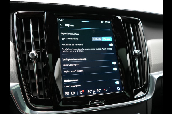 Volvo V90 T6 AWD Ultimate Dark PHEV 350pk Dealer O.H. | Panodak | Head Up | 360 Camera | Adaptive Cruise | Harman / Kardon | Lederen Sportstoelen Memory & Ventilatie | Keyless | Stoelen & Stuur Verwarmd | Apple Carplay | Virtual | DAB | Plug In Hybrid