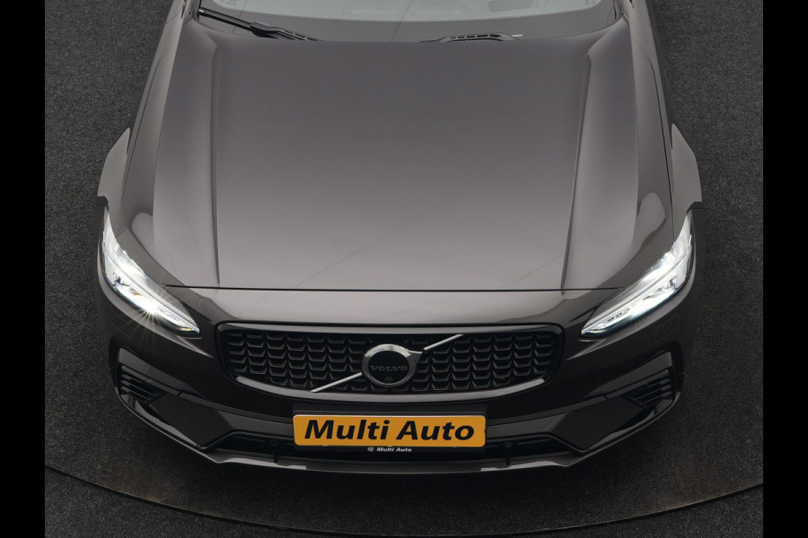 Volvo V90 T6 AWD Ultimate Dark PHEV 350pk Dealer O.H. | Panodak | Head Up | 360 Camera | Adaptive Cruise | Harman / Kardon | Lederen Sportstoelen Memory & Ventilatie | Keyless | Stoelen & Stuur Verwarmd | Apple Carplay | Virtual | DAB | Plug In Hybrid