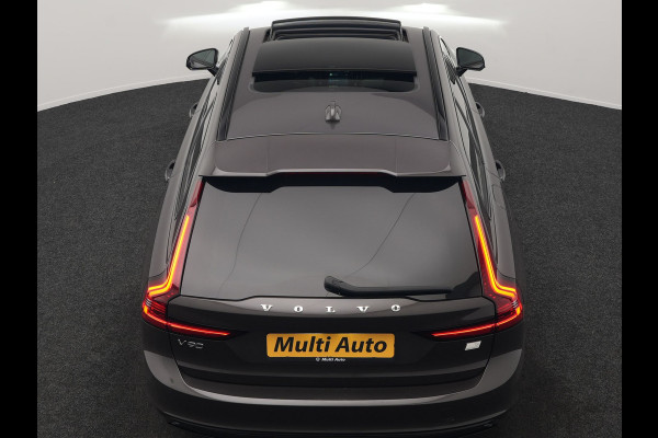 Volvo V90 T6 AWD Ultimate Dark PHEV 350pk Dealer O.H. | Panodak | Head Up | 360 Camera | Adaptive Cruise | Harman / Kardon | Lederen Sportstoelen Memory & Ventilatie | Keyless | Stoelen & Stuur Verwarmd | Apple Carplay | Virtual | DAB | Plug In Hybrid