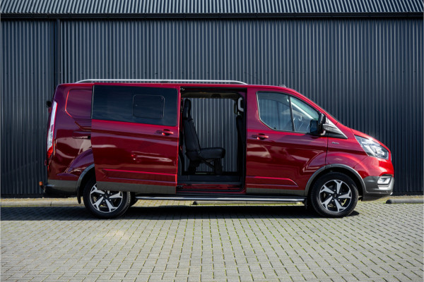 Ford Transit Custom 2.0 TDCI L2H1 | 170PK | Trail | DC 5-Persoons | Camera | Carplay | Lederen interieur